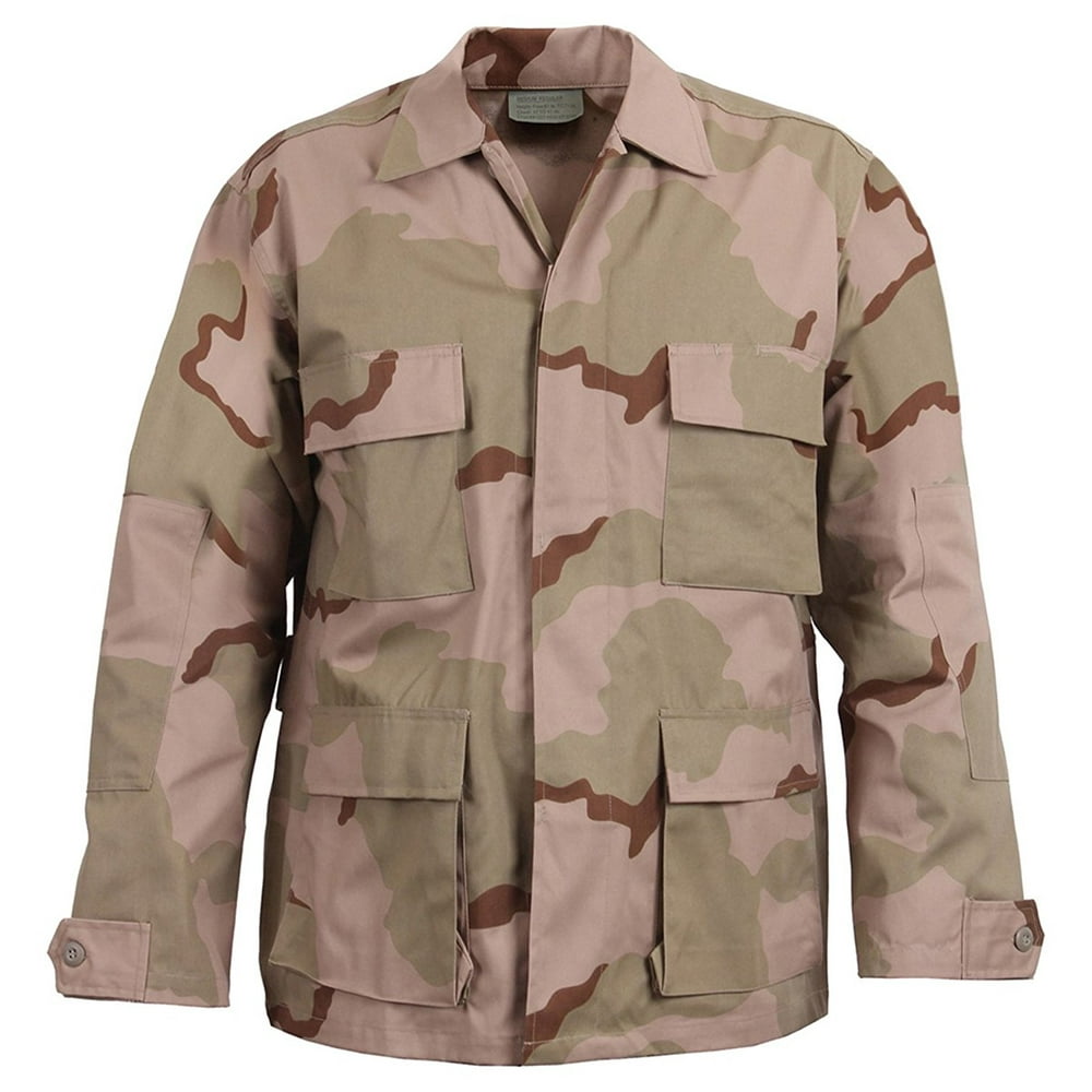 Rothco Camo BDU Shirt TriColor Desert Camo, XLarge
