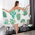 thumbnail image 7 of Vintage Cactus Succulent Flowers Cotton Towel Set 2 Piece, 1 Bath Towels 1 Washcloth, Soft Fast Dry Absorbent Face Hand Towel for Bathroom Hotel Gym Spa and Beach, 7 of 7