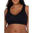 thumbnail image 4 of Fruit of the Loom Women’s Back Smoothing Full Coverage Wireless Bralette, 2-Pack, Style FT842A, 4 of 6