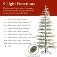 Best Choice Products 4.5ft PreLit Flocked Sparse Christmas Tree w/ 100