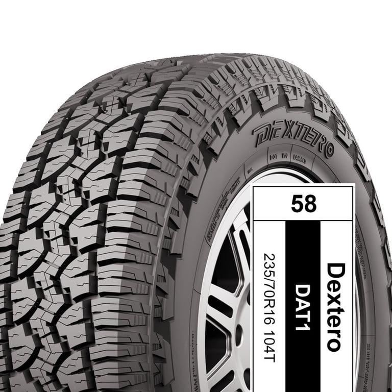 Dextero DAT1 All Terrain 235/70R16 104T All Season Tires, Fits