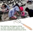 thumbnail image 4 of Clamming Claws With Ergonomic Handle Steel Seafood Dig Shell Tool Scraper Clam L4U0 Oyster Digging, 4 of 8