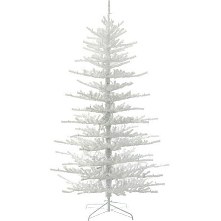 Vickerman 7.5' Flocked Twig Artificial Christmas Tree, Unlit Vickerman 7.5' Flocked Twig Artificial Christmas Tree, Unlit - Vickerman 7.5' Flocked Twig Artificial Christmas Tree, Unlit
