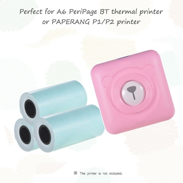 Papier Thermique Autocollant Direct 57*30mm pour Imprimante Thermique de  Poche Péripage A6 pour Mini Imprimante Photo PAPERANG P1/P2, 3 Rouleaux 