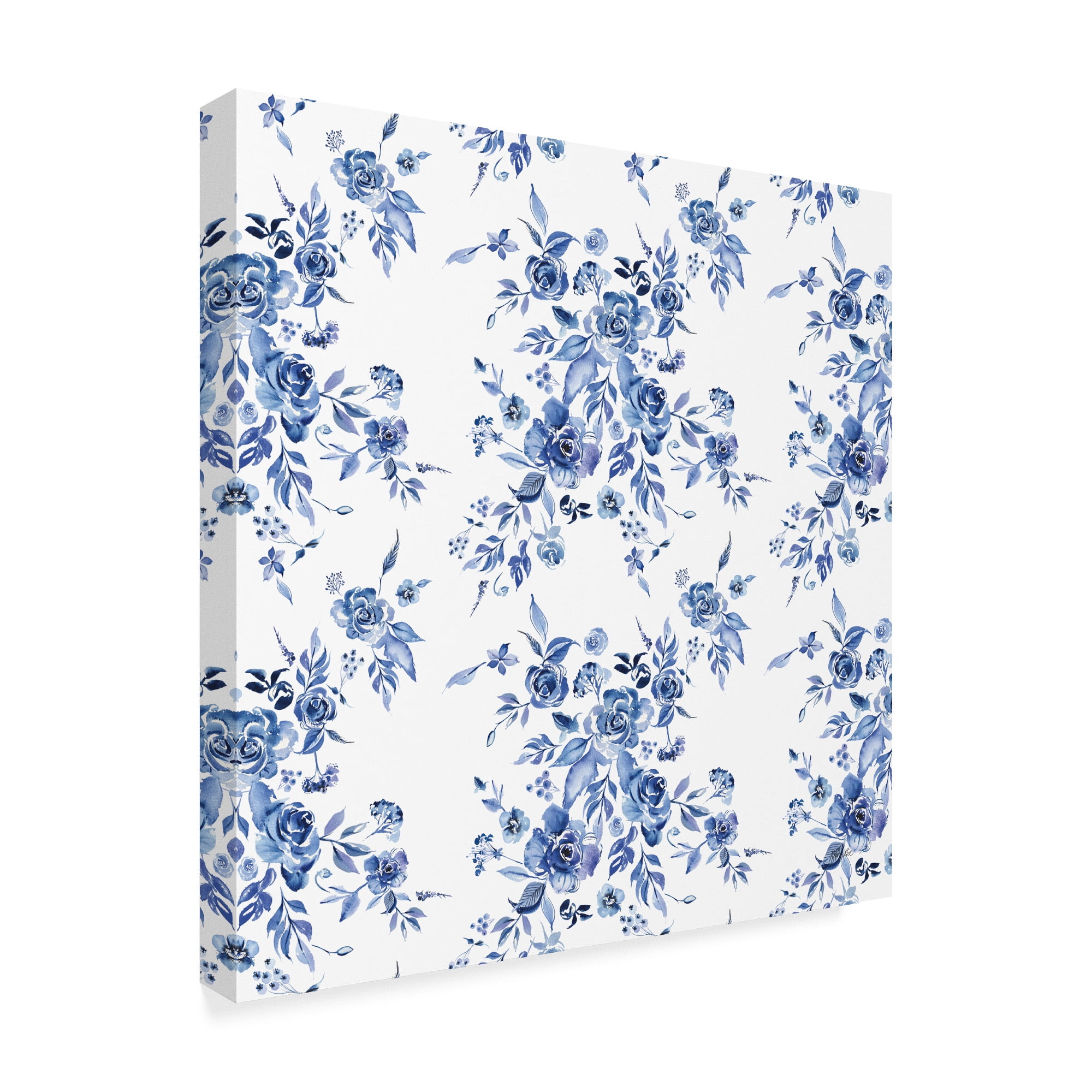Trademark Fine Art 'Delft Delight Pattern I' Canvas Art by Kristy Rice