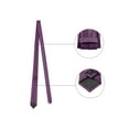 thumbnail image 2 of Conjunto de corbata de hombre de color sólido preatado y pañuelo de bolsillo INSPIRE CHIC para el Día del Padre, corbatas para bodas y negocios, color púrpura oscuro, talla única, 2 of 7