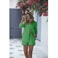 thumbnail image 4 of Ekouaer Summer Outfits for Women 2 Piece Sets Lounge Sets V Neck Button Down Shirt and Shorts Loungewear with Pockets, 4 of 6