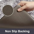 thumbnail image 4 of Anti Fatigue Fall Kitchen Mats, Boho Distressed Kitchen Floor Mats 17"x47"+17"x30", Non Slip Waterproof Kitchen Rugs, Padded Comfort Standing Mats for Laundry, Office, Sink, Desk Orange Multi, 4 of 6