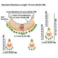 thumbnail image 4 of Efulgenz Indian Jewelry for Women Wedding Bridal Traditional Green Kundan Necklace Earrings Crystal Faux Stone Choker Necklace Chaandbali Earrings with Maang Tikka Bollywood Jewelry Set, 4 of 6