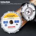 thumbnail image 1 of AMONIDA Saw Disc Chain, 4.5 Inch Grinder Wood Carving Disc Angle Grinder Chain Saw Disc Woodworking Accessories Circular Saw Blade For Wood Carving Cutting, 1 of 8