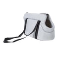 thumbnail image 2 of Bolsa de viaje portátil Fernando para mascotas con asa bolso de hombro jaula asiento transpirable para perros Gris 50x28x25cm, 2 of 8