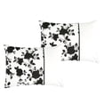 thumbnail image 2 of ESCA 7-Piece Kona Floral Black and White Comforter Set Queen Size, 2 of 5