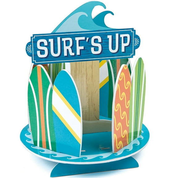 Surfs Up Birthday Centerpiece - Party Decor - 1 Piece