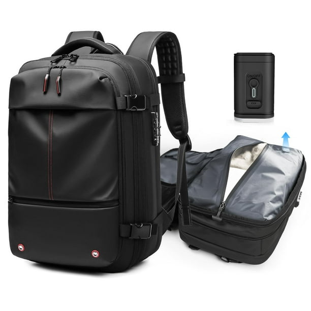 Mochila para aspiradora Kuvictewl de 60 litros con bomba para viajes, color negro