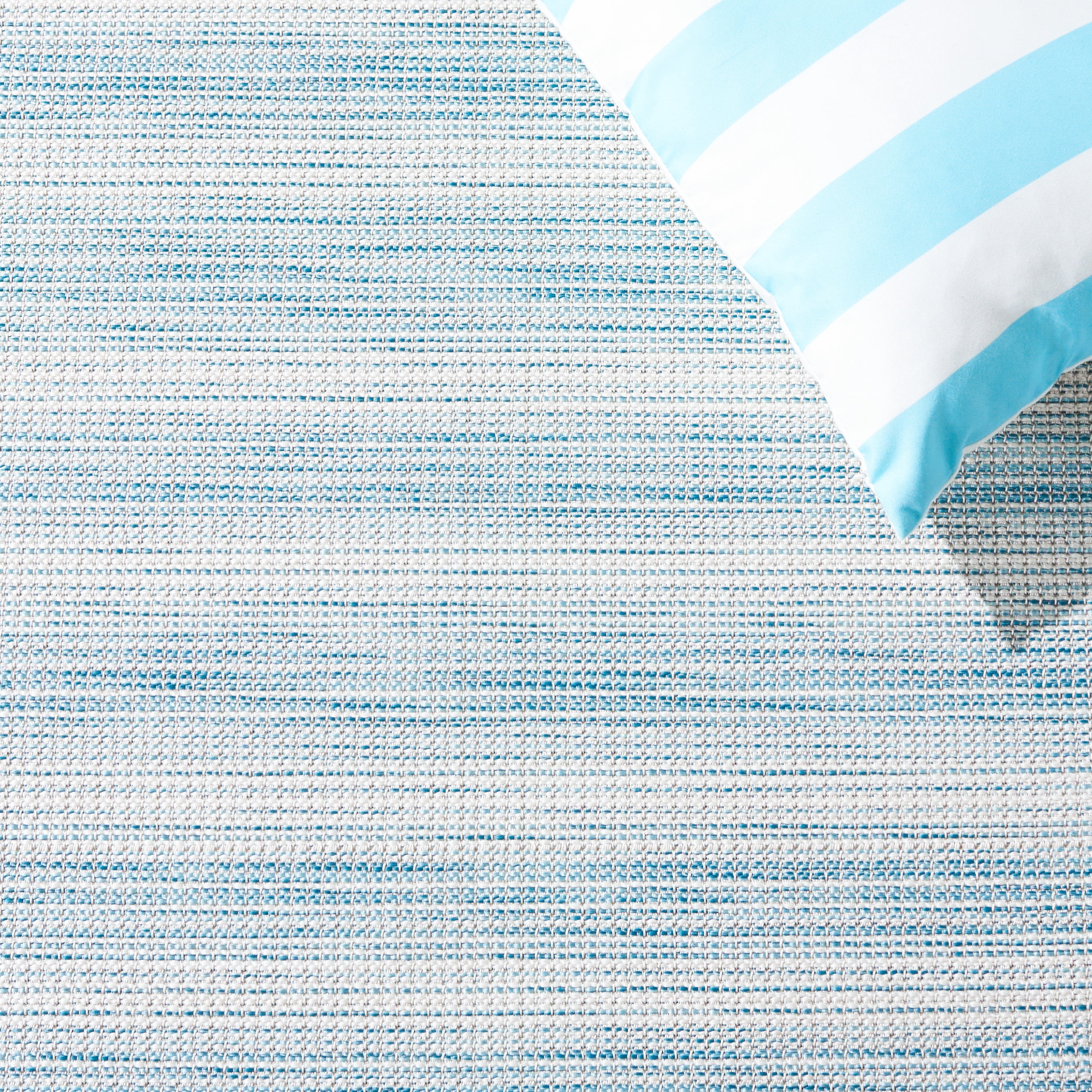 Safavieh Hampton Duana Striped Indoor/Outdoor Area Rug, Aqua Ivory/Multi, 6'5" x 6'5" Round