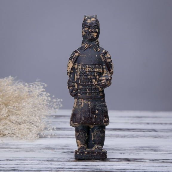 Antique Reproduction Qin Dynasty Standing Terracotta Warrior Collectible Statuette Small 6" (H1120)