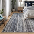 thumbnail image 2 of Bloom Rugs Washable Non-Slip 8' x 10' Rug - Gray / Blue / Blush Modern Abstract Area Rug for Living Room, Bedroom, Dining Room, and Kitchen - Exact size: 8' x 10', 2 of 10