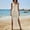 Style2-Beige dresses for women, variant on Beach Cover-Up Maxi Dress – Fringe Hem, Lightweight Knit, Sleeveless Design, Perfect for Poolside & Vacations Beige M
