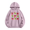 thumbnail image 5 of MIARHB Grinch - Sudadera con capucha para mujer, talla grande, con estampado navideño, manga larga, cuello redondo, informal, con bolsillo y capucha, talla M, 5 of 5