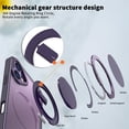 thumbnail image 5 of KOMI Étui Anneau Magnétique pour iPhone 16 Plus, Compatible avec MagSafe avec Support Anneau à 360°, Étui de Protection Antichoc pour iPhone 16 Plus Violet, 5 of 5