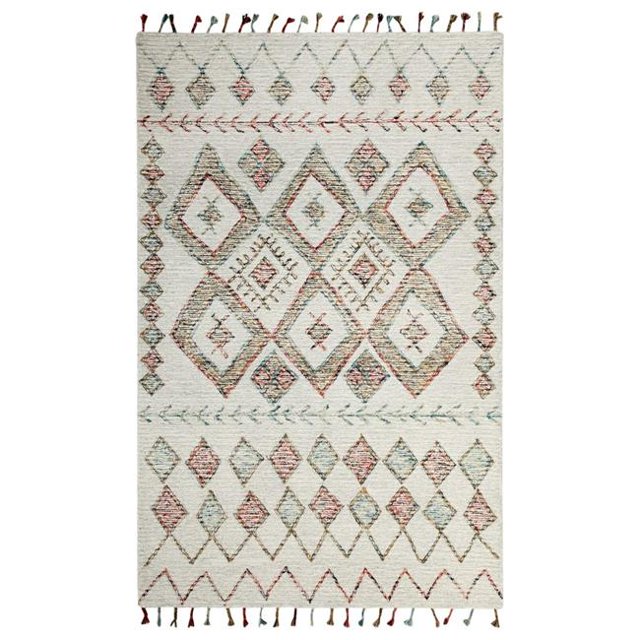 Dynamic Rugs CB694873199 5 x 8 ft. Casablanca 4873 Rectangle Contemporary Area Rug - 199 Ivory & Multi Color