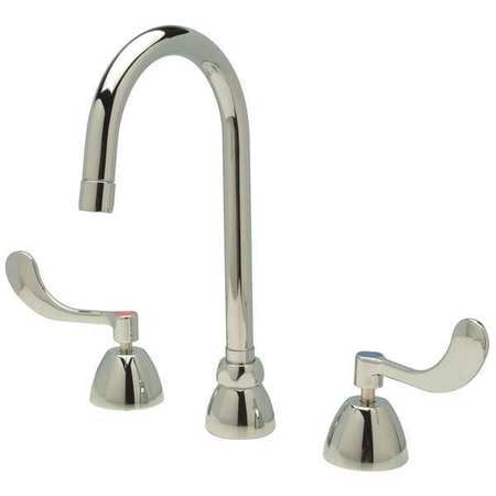 4 Wrist Blade - Zurn Z831B4-XL-3F Widespread Lead Free Double Handle Faucet with 4