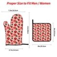 thumbnail image 2 of Naloa Tomatoes Oven Mitts and Pot Holders 4 pcs Set, Cooking Baking Grilling Kitchen Oven Glove for Cooking, 2 of 6