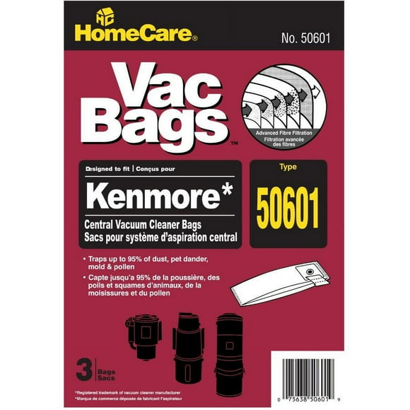Kenmore Sac pour Aspirateur Central - Lot de 3