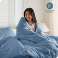 thumbnail image 4 of Bare Home Luxury Duvet Cover and Sham Set - Premium 1800 Collection - Ultra-Soft - King, Coronet Blue, 3-Pieces, 4 of 8