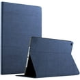 thumbnail image 6 of iPad Mini 3 2 1 Generation 7.9 Inch [ Mini 3rd 2nd 1st ] A1599 A1600 A1489 A1490 A1491 A1432 A1454 A1455 Tree Texture Folio Smart Cover Protective Sleek & Classic Design - Navy Blue, 6 of 7