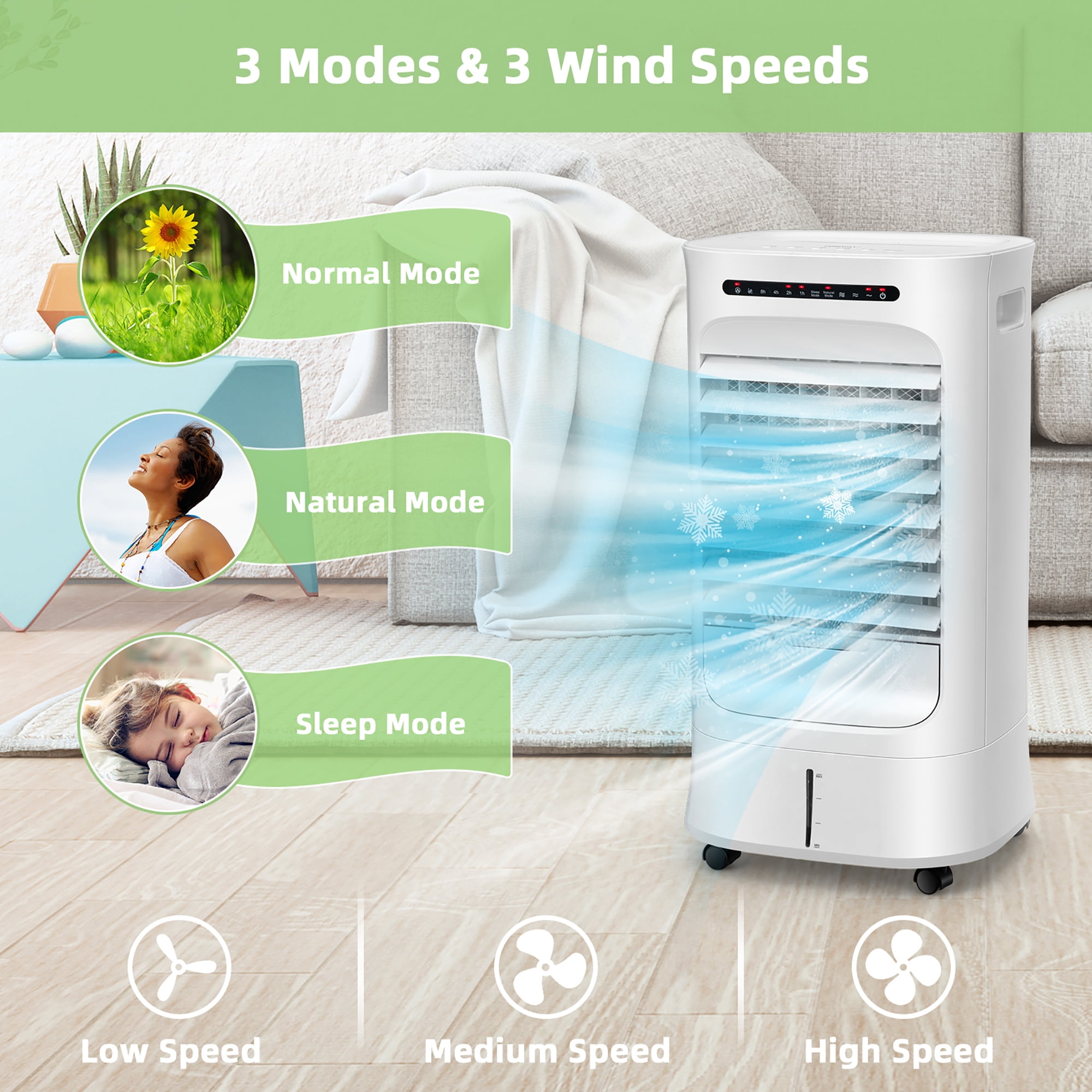Costway 2 gal 500 sq ft Ultrasonic Cool Mist Humidifier,White