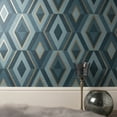 thumbnail image 2 of Fine Decor Shard Turquoise Geometric Unpasted Paper Wallpaper, 20.5-in by 33-ft, 56.4 sq. ft., 2 of 5
