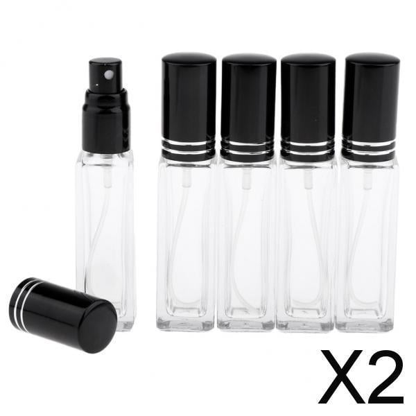 2 paquete de 4 5 x 8 ml Atomizador de perfume recargable botella de spray vacía 2 piezas