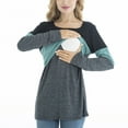 thumbnail image 4 of Bearsland Female Long Sleeve Maternity Nursing Top Breastfeeding Shirts, 4 of 6