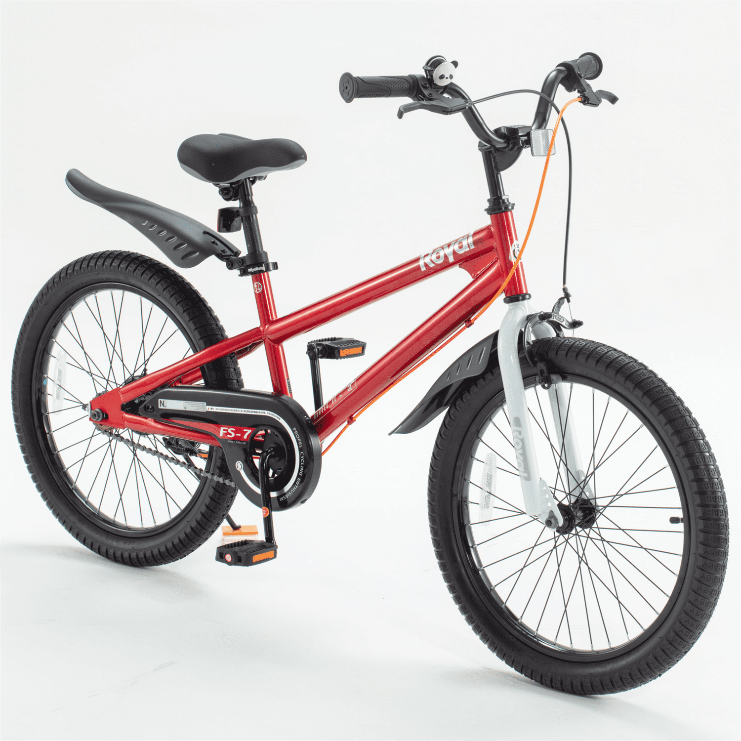 Royalbaby Freestyle 7 Kids Bike Toddlers 20 Inch Wheel Dual Handbrakes Bicycle Beginners Boys Girls Ages 3-5 Years, Kickstand and Water Bottle Included, Blue