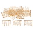 thumbnail image 1 of 20 piezas Peines Diapositivas Laterales de Metal Oro Sunnimix Peine lateral, 1 of 8
