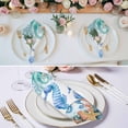 thumbnail image 3 of Seahorse Coastal Cloth Napkins, Summer Nautical Starfish Coral Ocean Washable and Reusable Dinner Napkins Set of 8, Table Napkin for Kitchen Party Birthday Wedding Hotel Housewarming 20"x20", 3 of 9