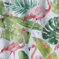 thumbnail image 5 of Orinice Tropical Flamingo Shower Curtains for Bathroom Green Palm Leaf Shower Curtain Set, Thick Textured Fabric Shower Curtain, 69x72, 5 of 7