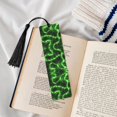 thumbnail image 4 of Kdxio Green Lightning Print Metal Tassel Bookmarks,Perfect Gift for Art Lovers and Bookworms Metal Bookmarks for Women, 4 of 8