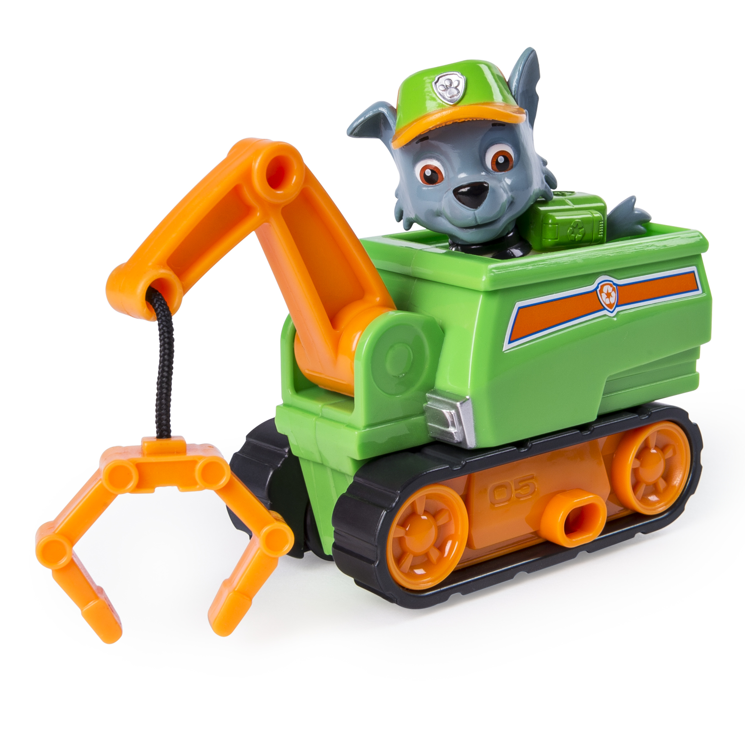 PAW Patrol Ultimate Rescue, Rocky’s Mini Crane Cart with Collectible Figure for Ages 3 and Up - image 3 of 6