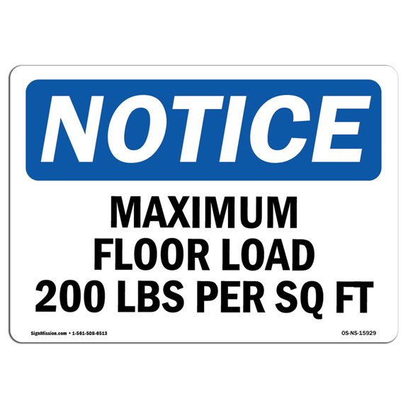 SignMission OS-NS-A-1824-V-12512 18 x 24 in. OSHA Notice Sign - Finished Goods