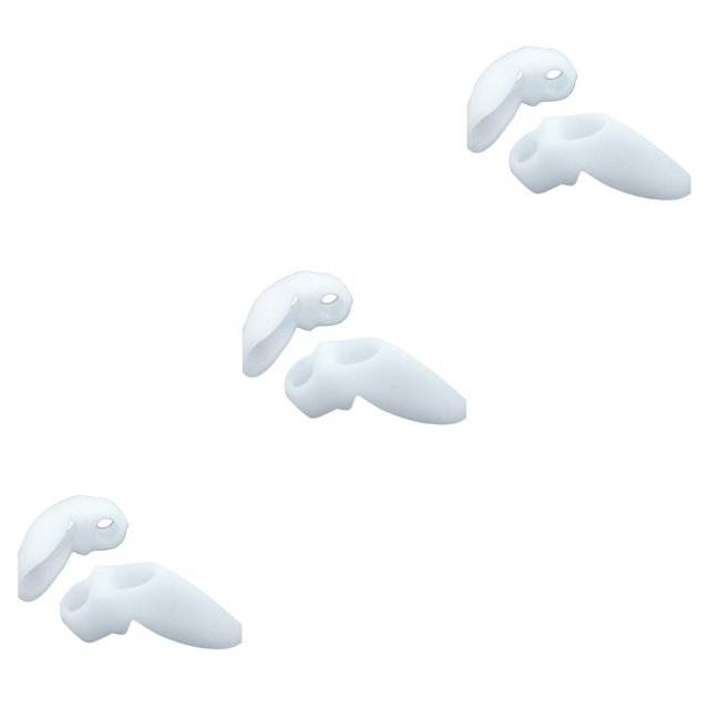 Jumpingount 1 par de separadores de dedo gordo del pie izquierdo y derecho, Protector de anillos dobles, ectropión óseo, ajustador de dedos, herramienta de 1 par 3piezas Jumpingount CBP000744