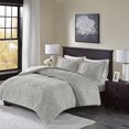 thumbnail image 2 of Arya Medallion Ultra Plush Comforter Mini Set Grey Twin, 2 of 4