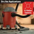 thumbnail image 3 of Stalwart 5.5 Gallon 5.5 Peak HP Shop Vacuum Wet and Dry Shop Vac, 3 of 7