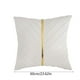 thumbnail image 2 of Lujosa funda de almohada de terciopelo 60x60cm con cuero de oro para sofá cama y sala de estar, 2 of 3