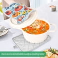 thumbnail image 3 of Yayeee Pot Holders Kitchen Heat Resistant with Pocket 7"x9.8" Cotton Oven Cooking Hot Pads, Yellow Floral Tomatoes, 3 of 7