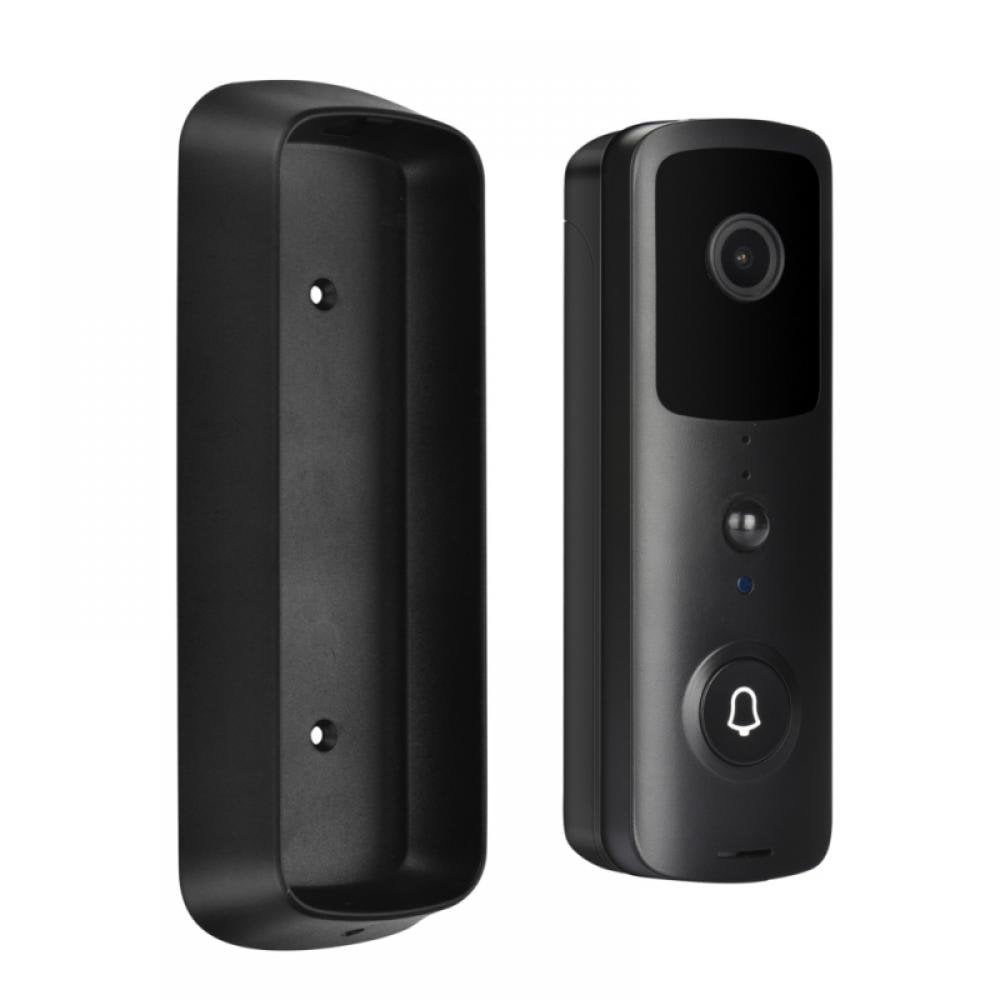 Sonnette Intelligente, Caméra de Sonnette sans Fil 2.4G WiFi Surveillance à Distance Rappel de Batterie Faible pour la Maison