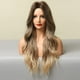 thumbnail image 3 of Pelucas rubias ombre para mujeres pelucas rubias largas pelucas rubias onduladas onduladas de peluca de peluca mediana ondulada para fiestas diarias (rubia ombre) esquí esquí Gafas de esquí, 3 of 5