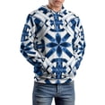 thumbnail image 2 of Mineral Blue Mediterranean Regular Fit Hoodie, Sporty Pullover Hooded Sweatshirt for Men Women Muscle 4XL, 2 of 6