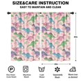 thumbnail image 2 of Blackout Kids Curtains,Pink Cartoon Dinosaurs Leaves Pattern Childrens Insulated Curtains Set Of 2,Bedroom Essentials,Toddler Room Decor 52"x84", 2 of 5